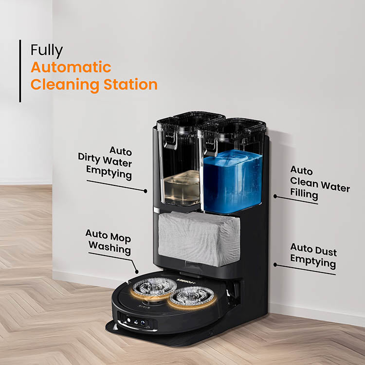 Smartclean Fully Automatic Robotic Vacuum & Mop (GermGuard, AI Visual Sensor)
