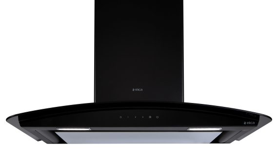 GLACE ISLAND EDS PLUS HE LTW 90 NERO T4V LED 90 cm Island Chimney