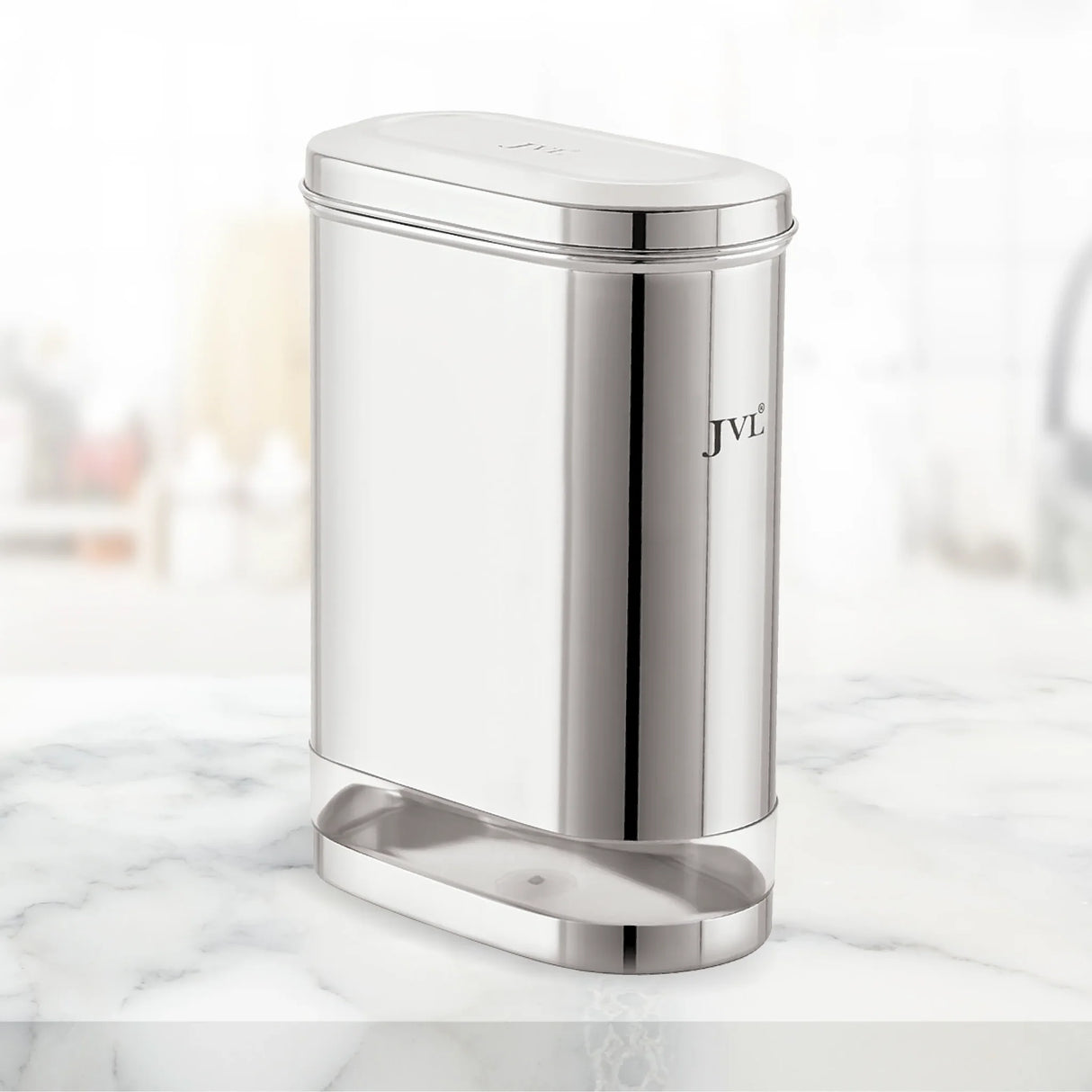 Stainless Steel Capsule Shape Galaxy Clear Canister with Airtight Lid, 2L GC-1