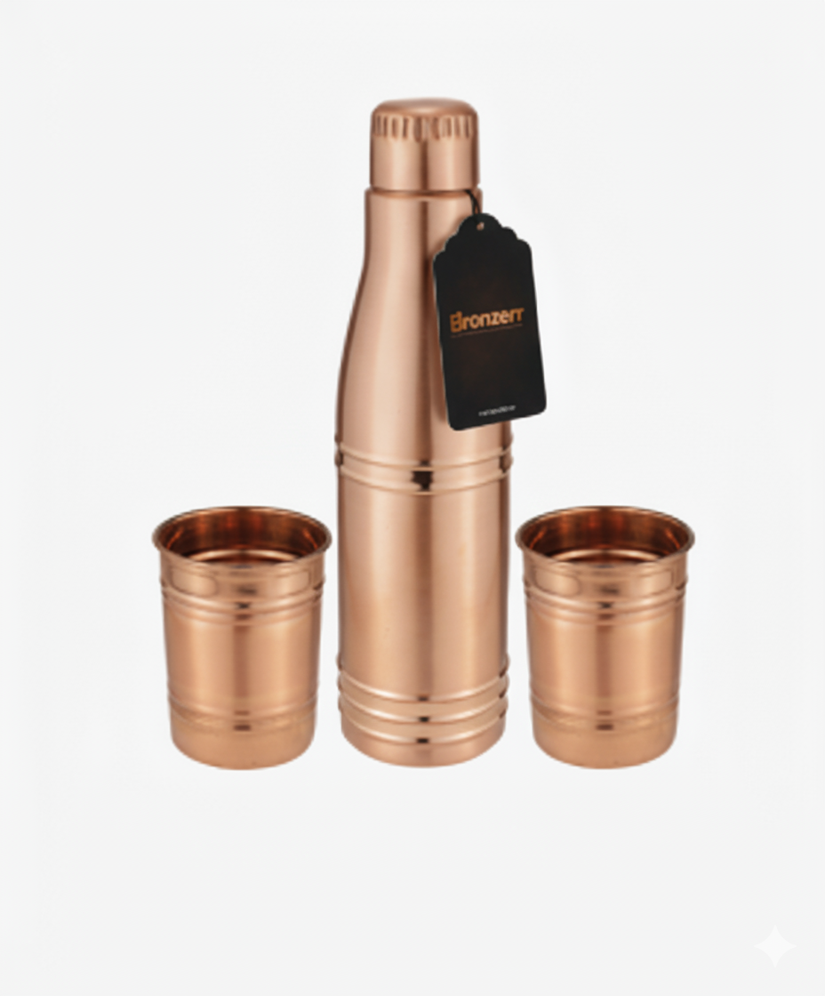 BZ-1013 Pride Fancy Matt Copper Bottle Set