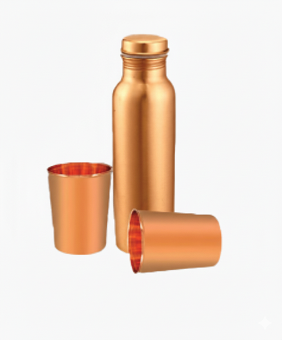 Regalea Matt Ember Copper Bottle Set (BZ-1041)