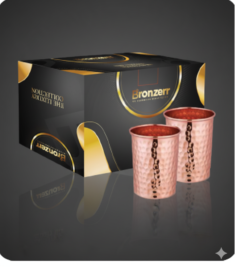 Hammered Tumbler Set