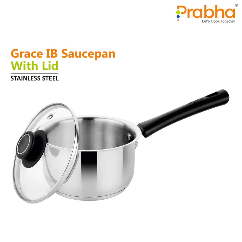 Grace IB Saucepan With Lid – 1.2L, 14cm