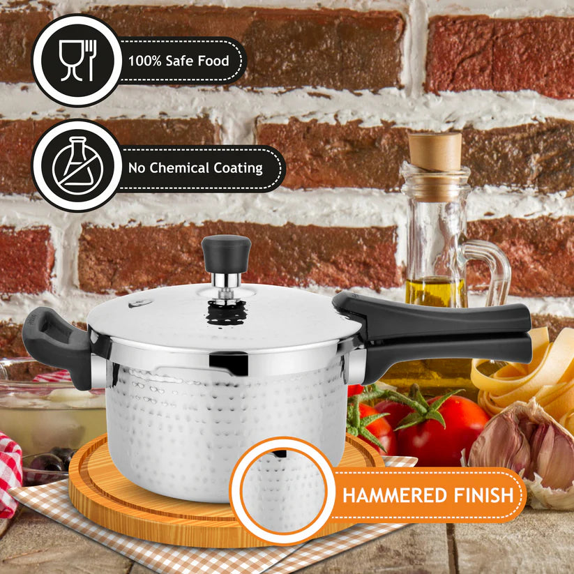Triply Whizz Hammered Pressure Cooker – 5L