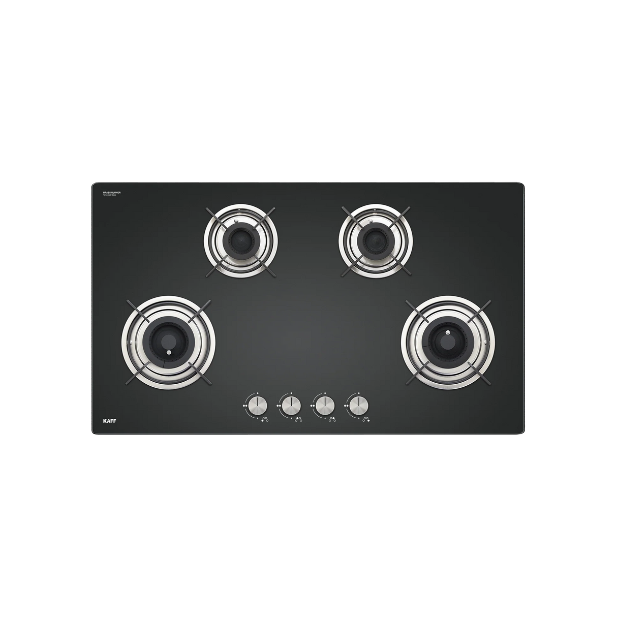 HBR 904 A 4 Burner Built-In Hob with Brass Burners, Auto Ignition & Tempered Glass