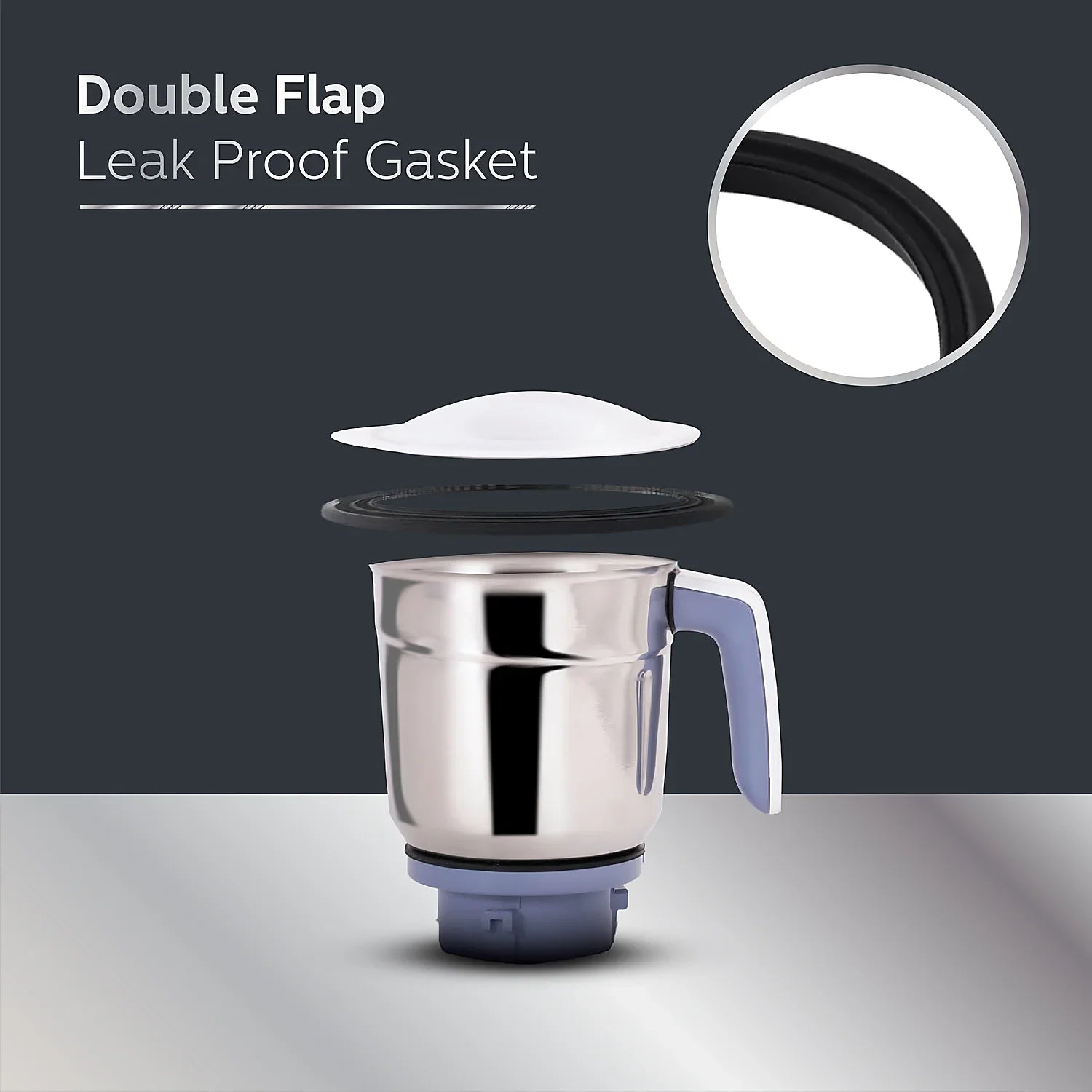 750W Mixer Grinder with 4 Jars & Leakproof Pulp Extractor | HL7701/01 - Powerful Juicing and Grinding for Hard Fruits