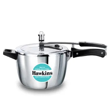 Tri-Ply Stainless Steel Pressure Cooker 4.5 Litre Wide Mouth (HSST45)