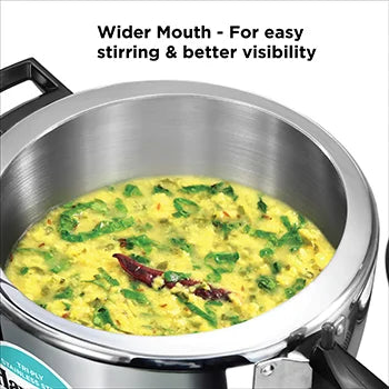Tri-Ply Stainless Steel Pressure Cooker 7 Litre Wide (HSST7W)