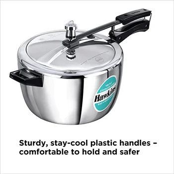 Tri-Ply Stainless Steel Pressure Cooker 7 Litre Wide (HSST7W)