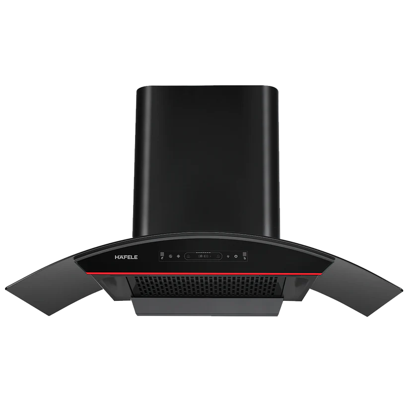 Renata Curved 90 - 90cm Wall Mounted Chimney with Auto Clean, Touch & Gesture Control – 534.84.703