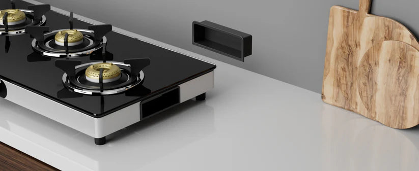 Olympic 4 Burner Gas Stoves Manual Ignition Glass Top