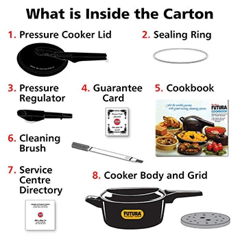 Futura Hard Anodised Induction Base Pressure Cooker 4 Litre (IFP40)