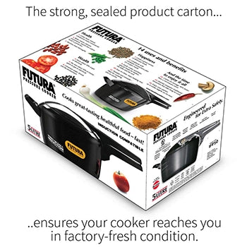 Futura Hard Anodised Induction Base Pressure Cooker 5 Litre (IFP50)