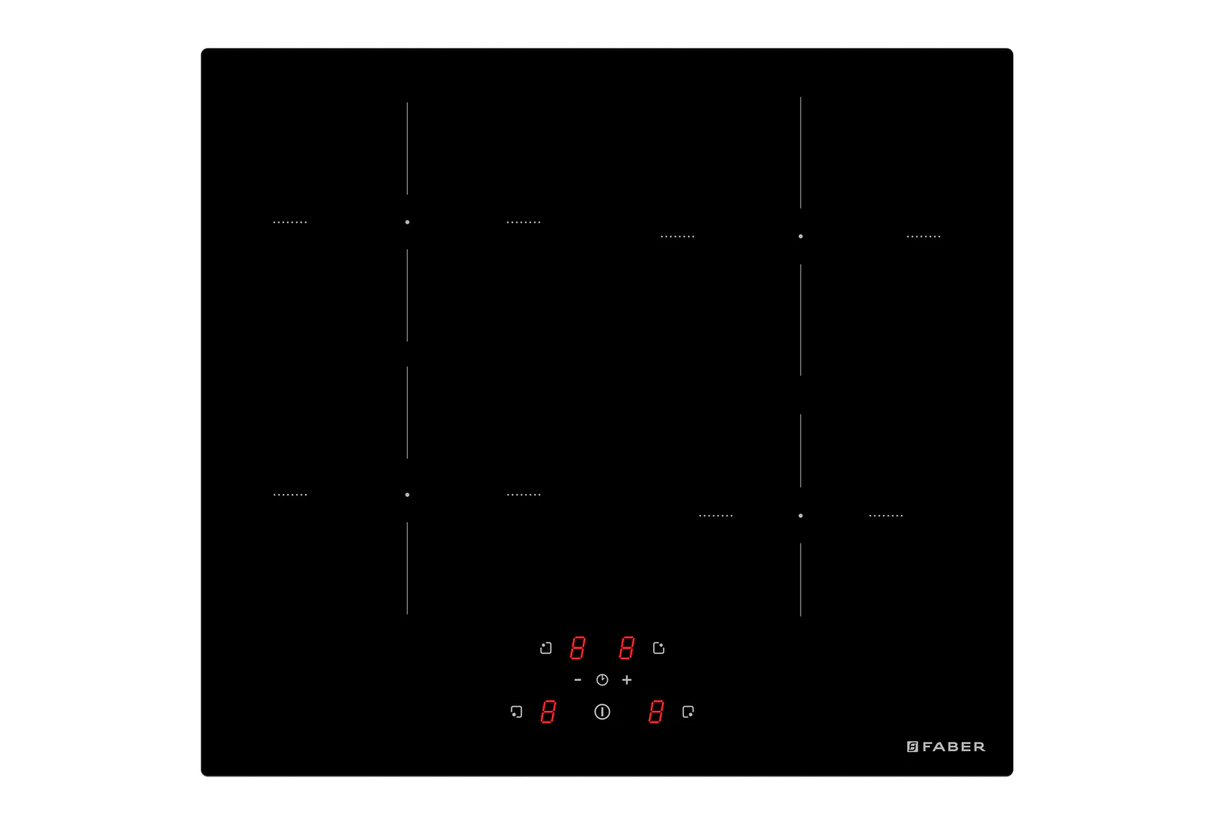 FBH 64 BK 4-Zone Built-In Induction Cooktop – 7400W, Touch Control