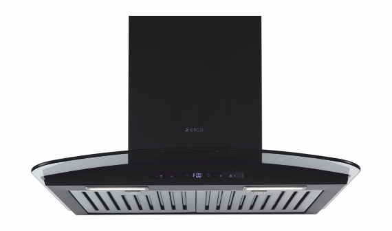 ISMART GLACE TRIM BF LTW 60 NERO 60 cm Wall Mounted Chimney