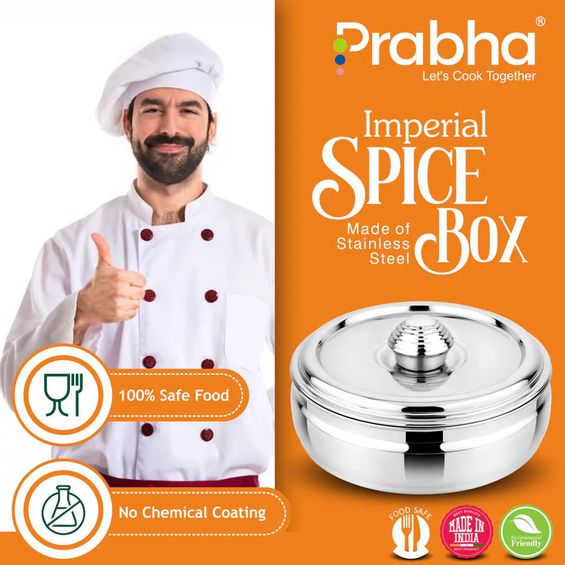 Stainless Steel Imperial Spice Box
