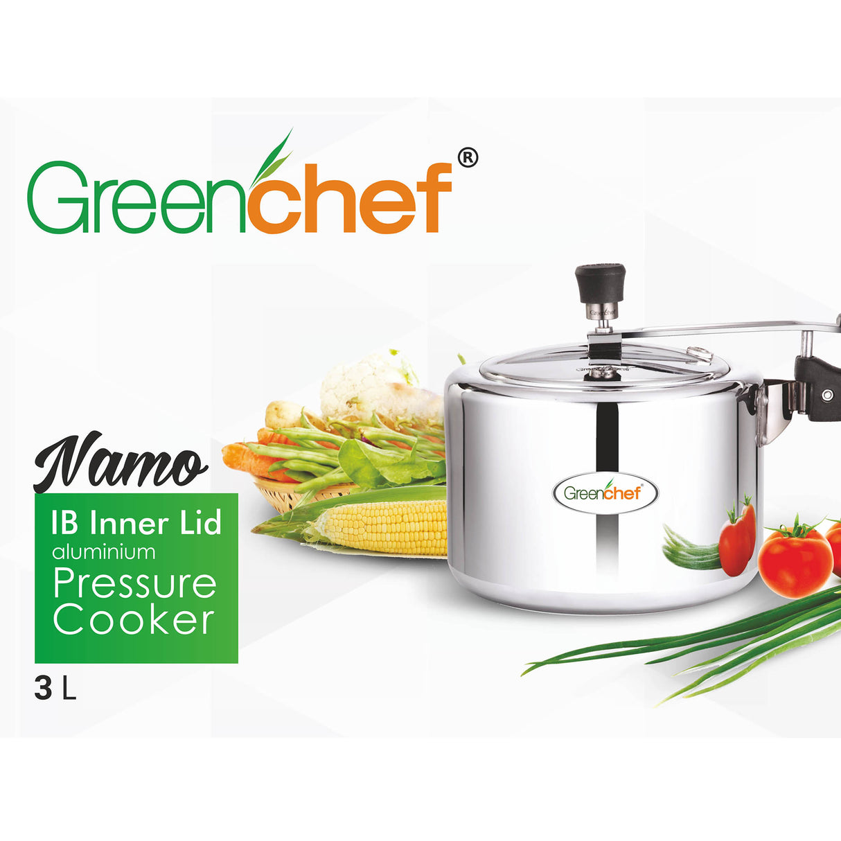 Greenchef NAMO Induction Base innerlid Cooker 3ltr