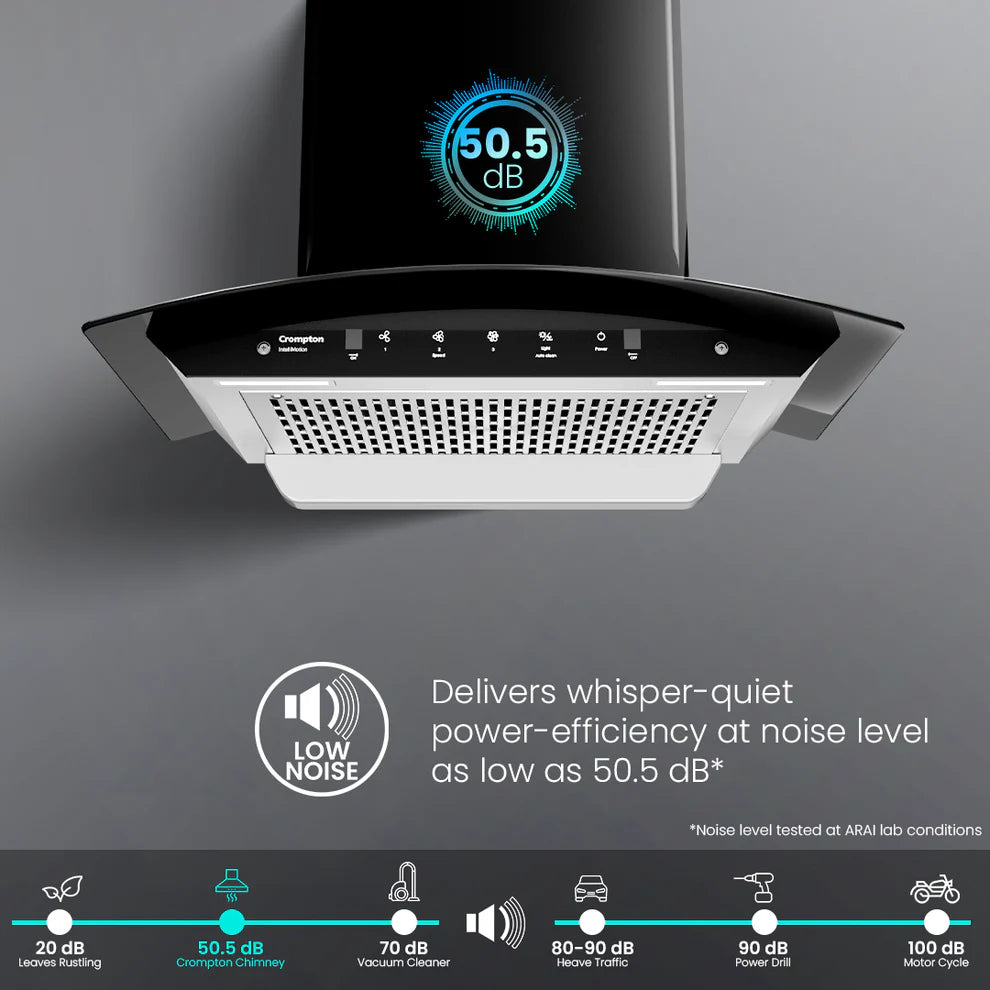 CHD-IMC60FLE-IND IntelliMotion Curved 60cm Filterless Chimney