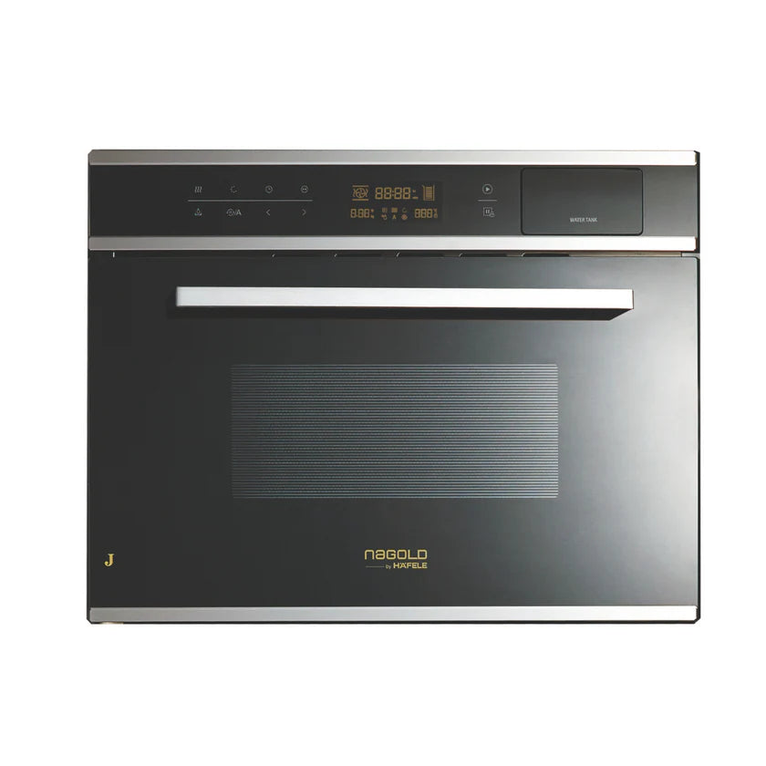 J34MCST 34L Built-In Combi Steam Microwave Oven, 45CM Black, Touch Control, Grill, Convection & 48 Auto Cook Menus – 538.01.251