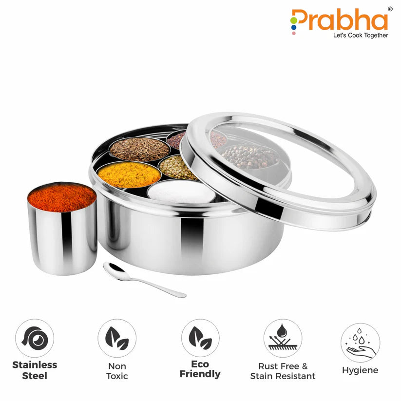 Jumbo Spice Box With See Through Lid