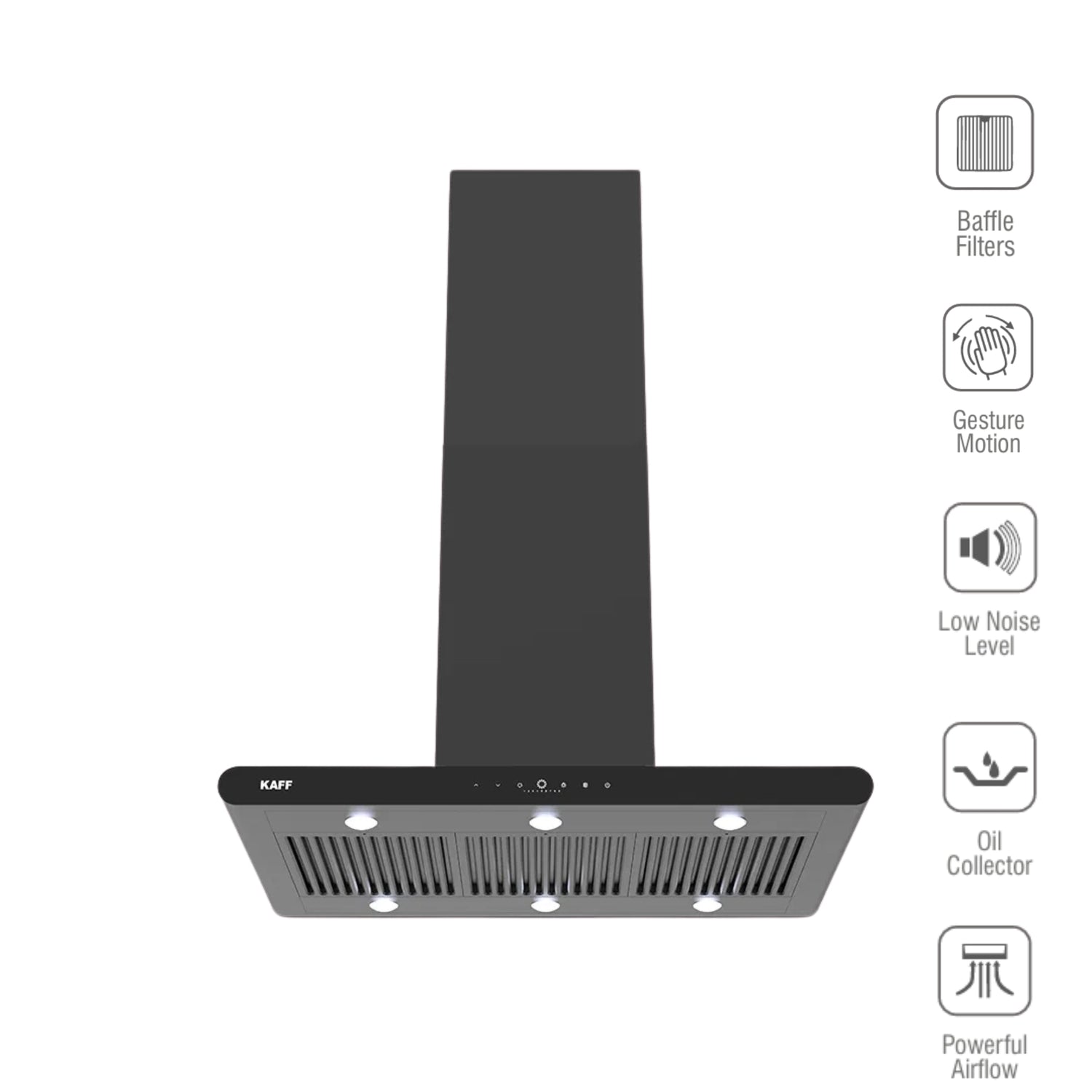 CANARY 90 DC (IS) 90cm Island Chimney with Smart Auto Clean, BLDC Motor, 1480 m³/hr Airflow & Baffle Filter