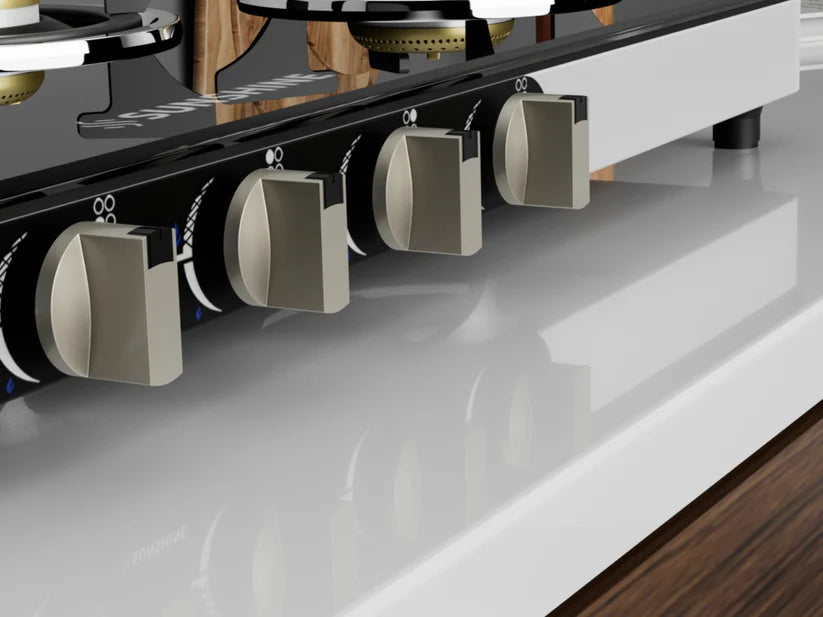 Olympic 4 Burner Gas Stoves Manual Ignition Glass Top