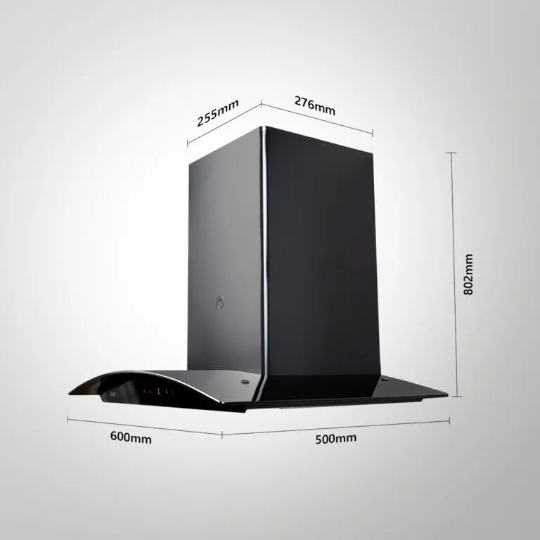 LIZ DHC 90 – Wall Mounted Chimney with Auto Clean, Heavy Duty Baffle Filter & Oil Collector