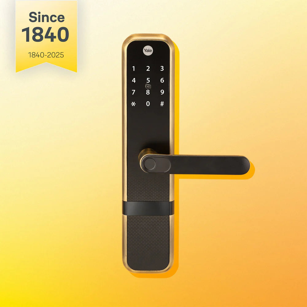 Zuri Smart Lock (Antique Bronze) with YWLOL Digital Wardrobe Lock