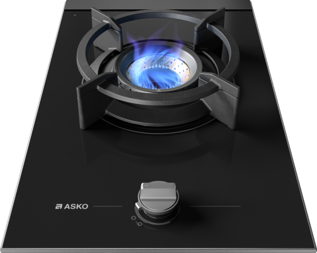 HG8313BGB1 1 Burner Gas Hob 33cm Black Glass 538.60.773