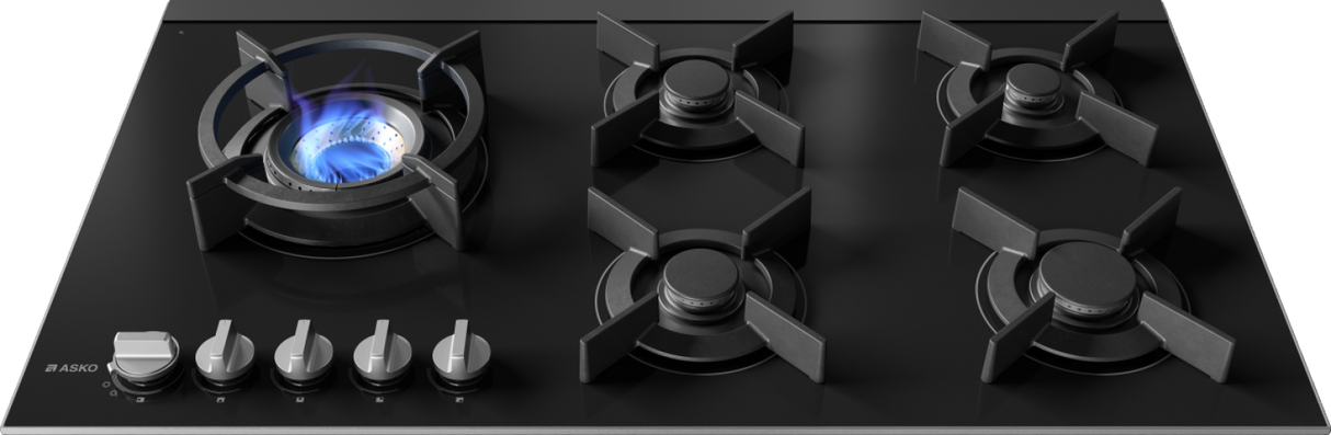HG8953BGB1 5 Burner Gas Hob 90cm Black Glass 538.60.789