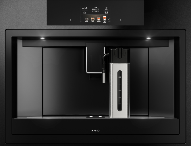 CM8477B Built-In Coffee Machine Black Steel 535.50.070