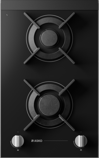 HG8320BGB1 2 Burner Gas Hob 33cm Black Glass 538.60.763