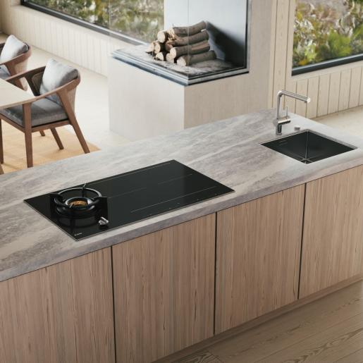 HIG89524BGB1 Gas Induction Combi Hob 90cm 538.60.799