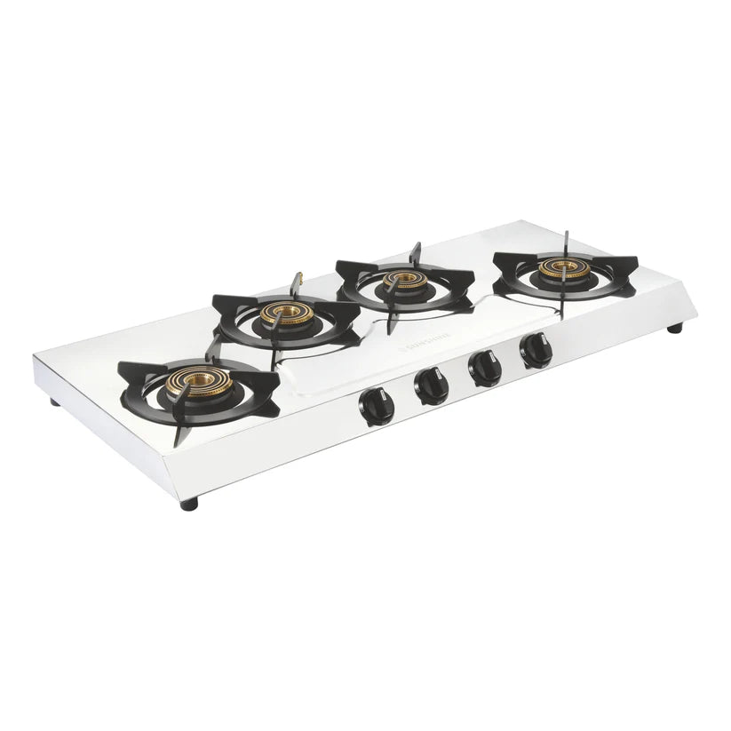 Magistic Four Burner Stainless Steel Gas Stove Manual Ignition