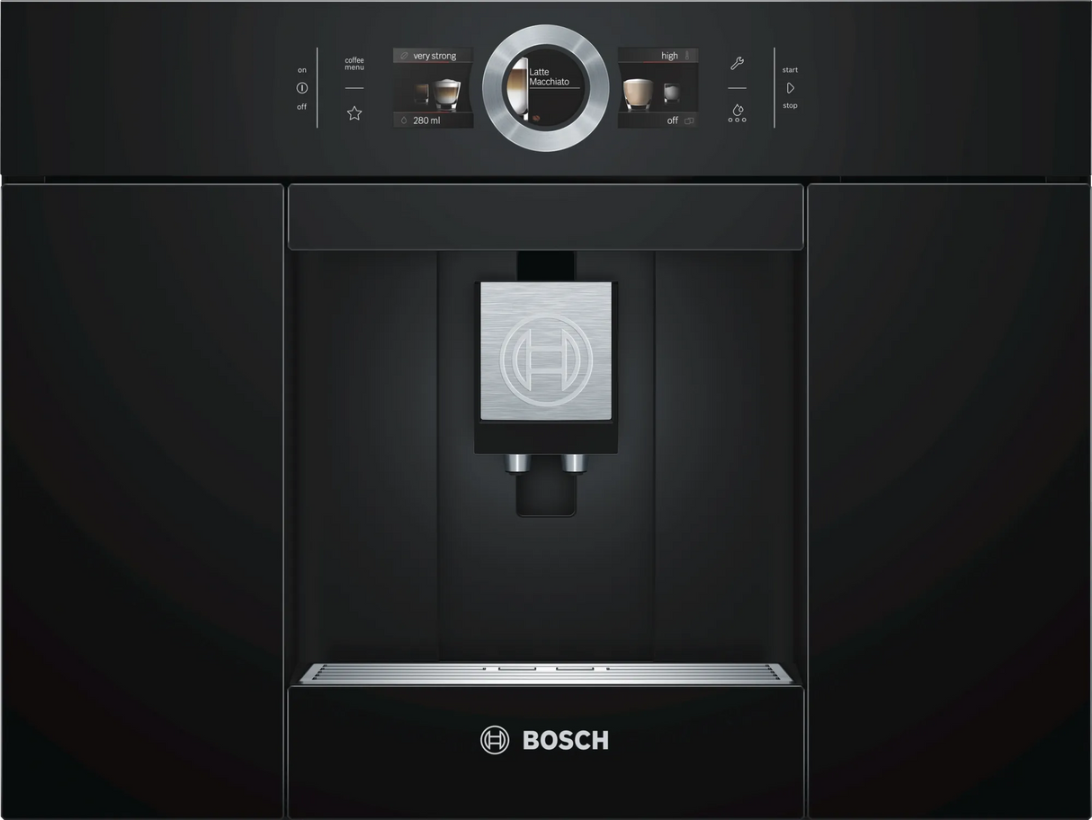 Series 8 Built-In Fully Automatic Coffee Machine Black, Removable water tank - CTL636EB6