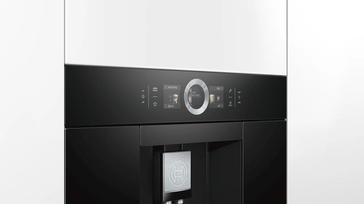 Series 8 Built-In Fully Automatic Coffee Machine Black, Removable water tank - CTL636EB6