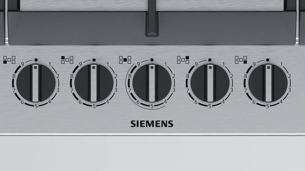 iQ500 90 cm Gas Hob EC9A5RB90I with StepFlame Technology & 5 Burners – Stainless Steel