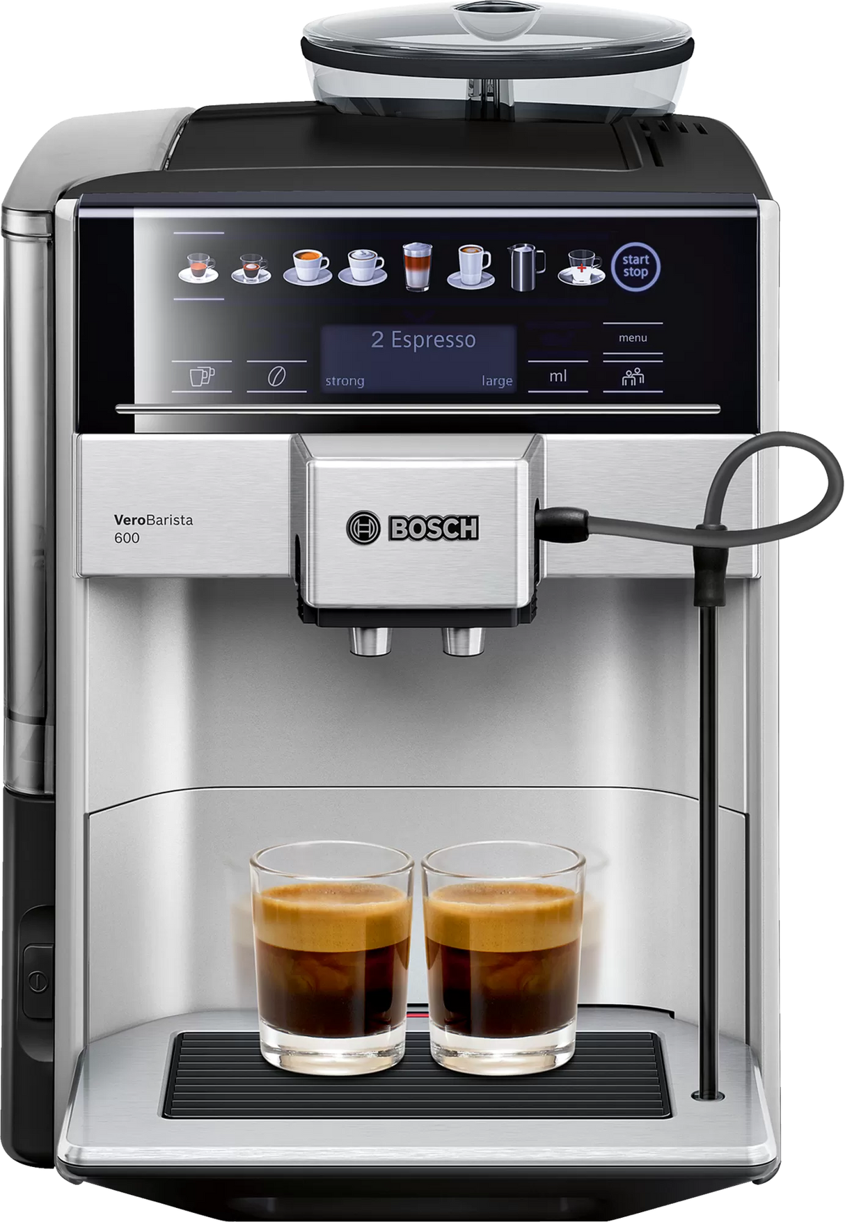 Series 6 Fully automatic coffee machine Vero Barista 600 Silver, Removable water tank-TIS65621IN