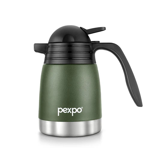 Pexpo- Stainless Steel Cosmo Carafe Vacuum Insulated (Tea pot) | 24/7 Hot & Cold 600 ML