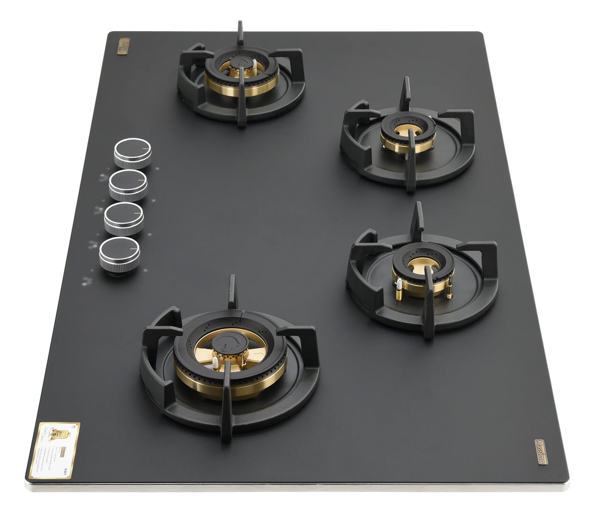 MSM 94 DF Built In Hob 90 cm Frosted Black Glass with Concealed Burners