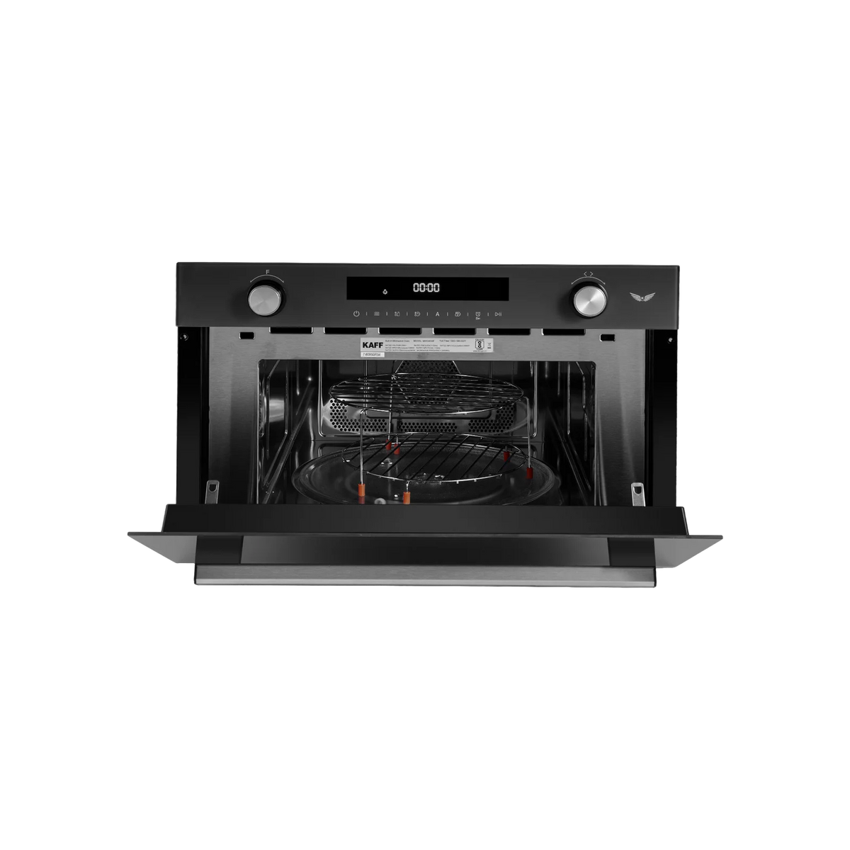 MW 34 G6F B Built-in Microwave Oven – 34L, Convection + Grill + Microwave Combo, Touch & Pop-up Knob, Black Glass Finish