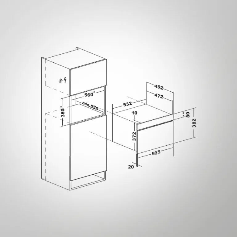 MW 34 G6F Electric Oven with True Convection