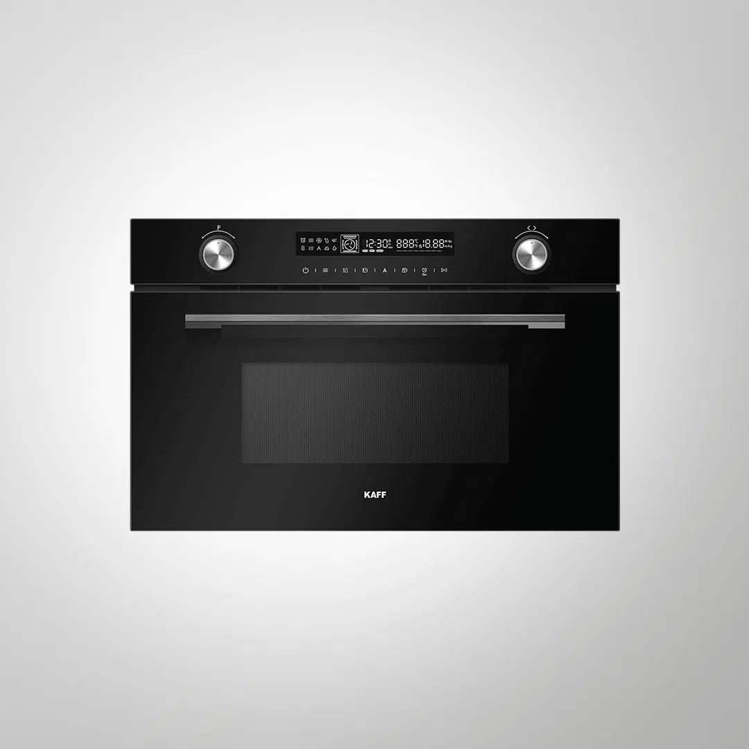MW 34 G6F B Built-in Microwave Oven – 34L, Convection + Grill + Microwave Combo, Touch & Pop-up Knob, Black Glass Finish