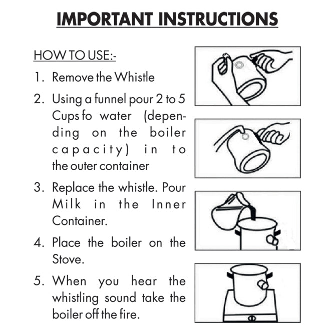 Premier Aluminium Milk Boiler 2 Ltr