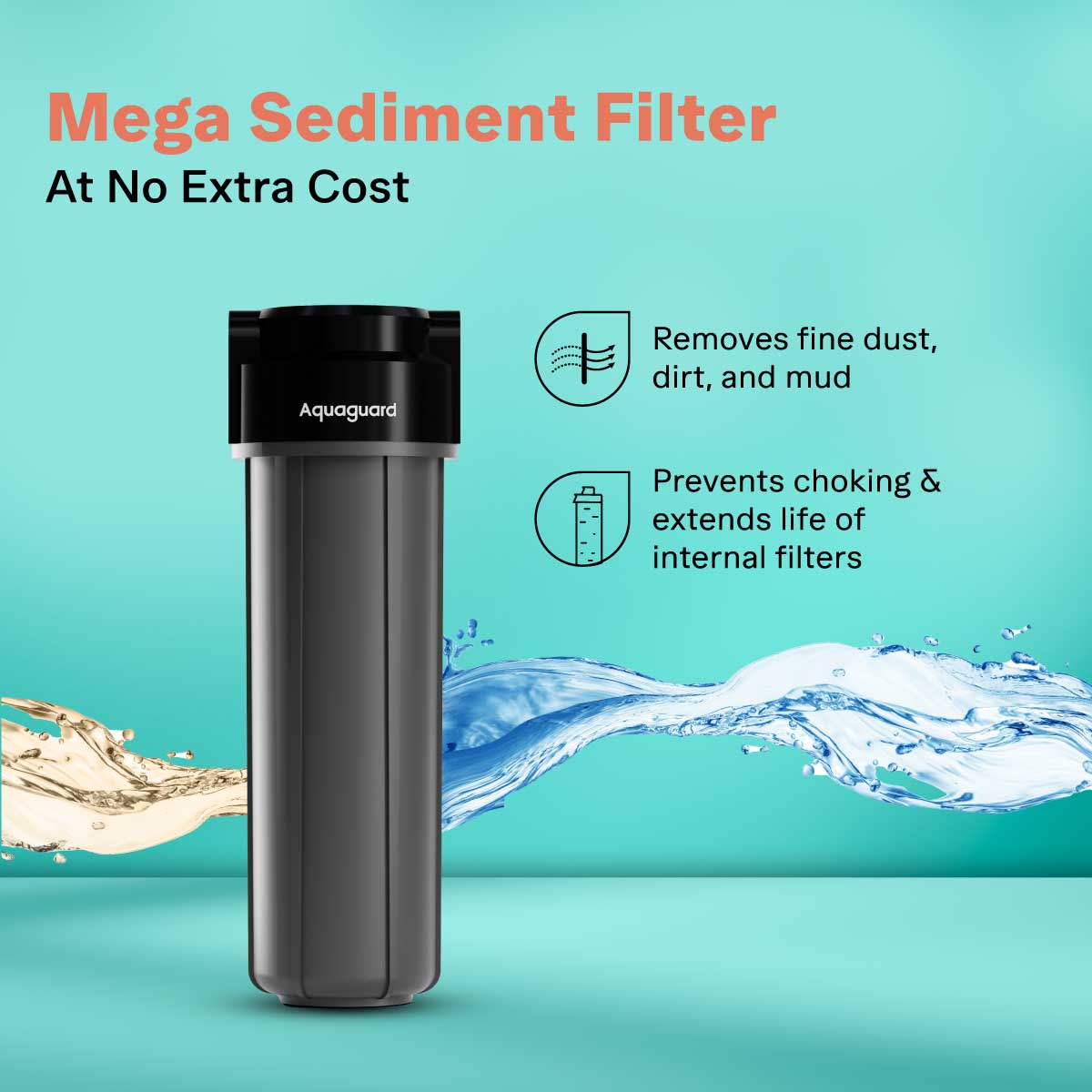 Enrich Neo 2X RO+UV Water Purifier | 2 Year Filter Life | Mega Sediment Filter