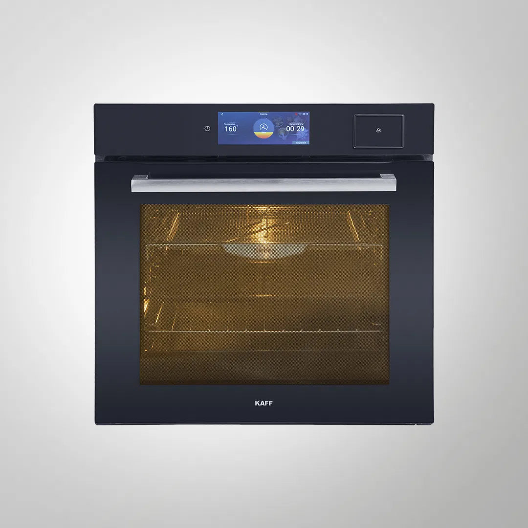 OV 81 AMSTF 81L Built-in Combi Oven with Steam, Air Fryer, True Convection, Smart TFT Panel, Wi-Fi & 120+ Recipes – Premium Black Glass