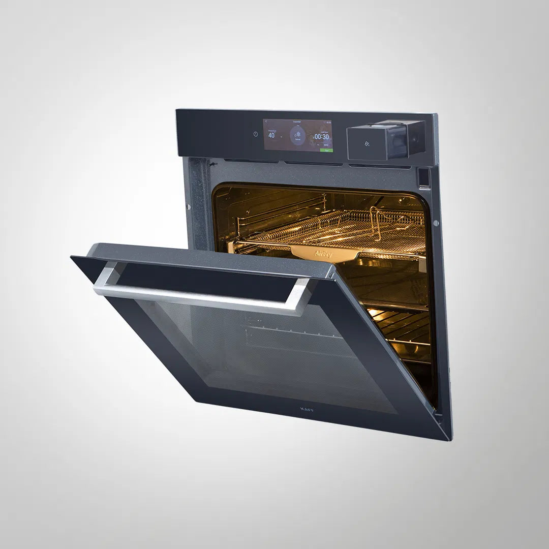 OV 81 AMSTF 81L Built-in Combi Oven with Steam, Air Fryer, True Convection, Smart TFT Panel, Wi-Fi & 120+ Recipes – Premium Black Glass