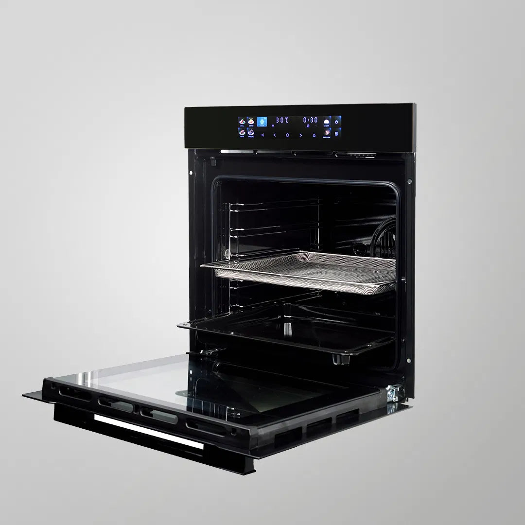 OV 81 ATMN 81L Built-in Electric Oven with Air Fry Mode, Wi-Fi Control, True Convection & Smart TFT Touch Panel – Premium Black Glass