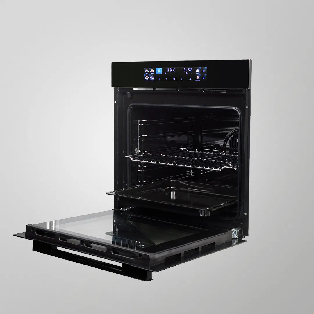 OV 81 ATMN 81L Built-in Electric Oven with Air Fry Mode, Wi-Fi Control, True Convection & Smart TFT Touch Panel – Premium Black Glass