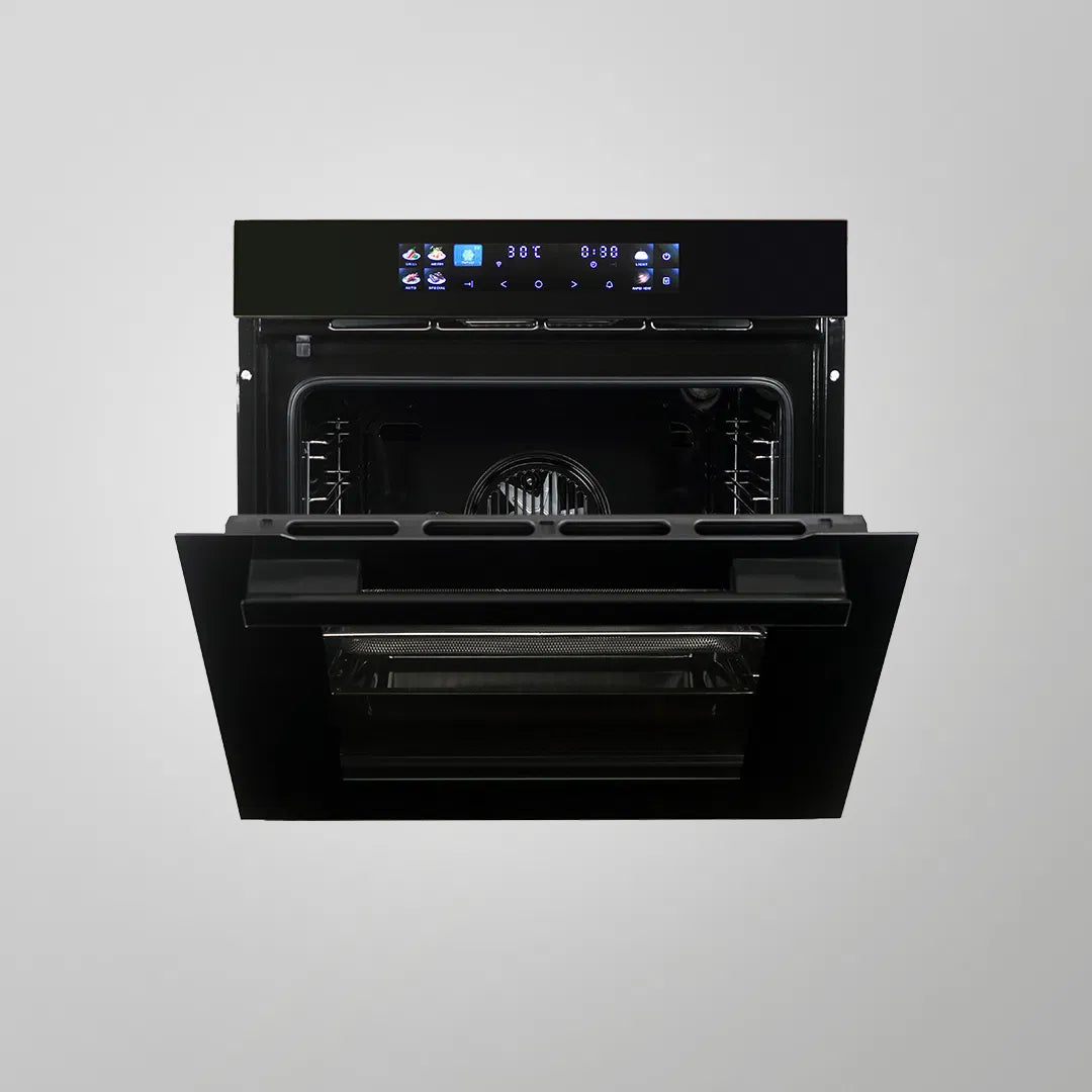 OV 81 ATMN 81L Built-in Electric Oven with Air Fry Mode, Wi-Fi Control, True Convection & Smart TFT Touch Panel – Premium Black Glass